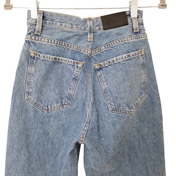 Goldsign High Waist Tapered Jeans Womens Size 23 Blue Cotton Denim - Picture 6 of 10